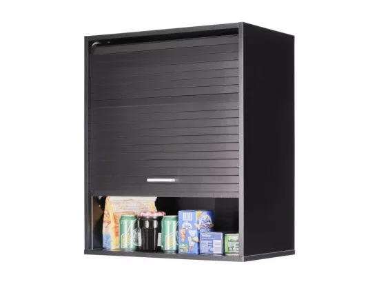 Meuble de Cuisine Noir 2 Etagères L 60 cm H 72 cm P 35 cm