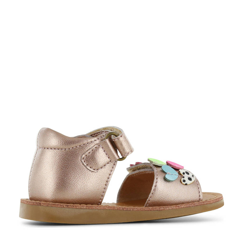 Shoesme leren sandalen lichtroze metallic