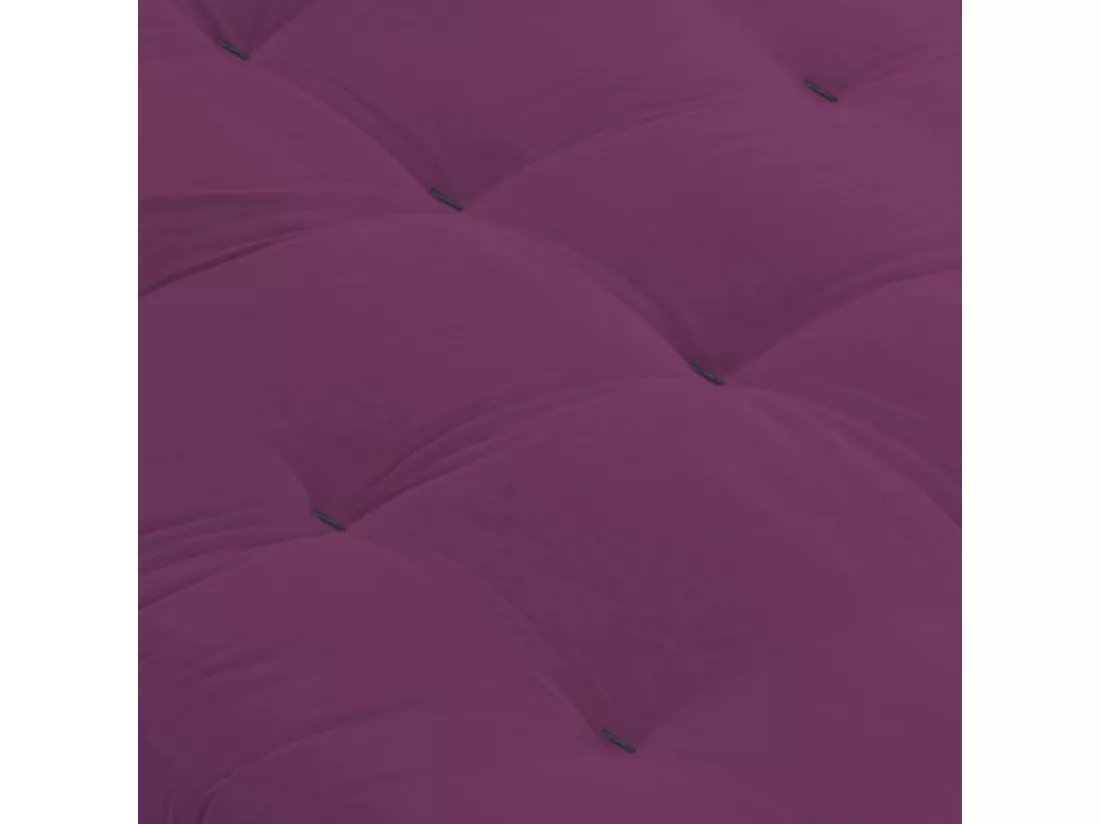 Matelas futon aubergine en coton 90x200