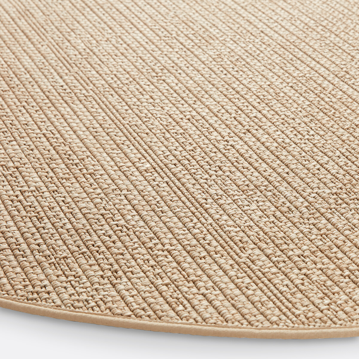 LA REDOUTE INTERIEURS<br>Tapete redondo com efeito de juta, para uso interno e externo, cor Ash