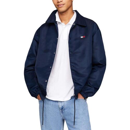Tommy Jeans - TJM SOLID COACH JACKET Azul