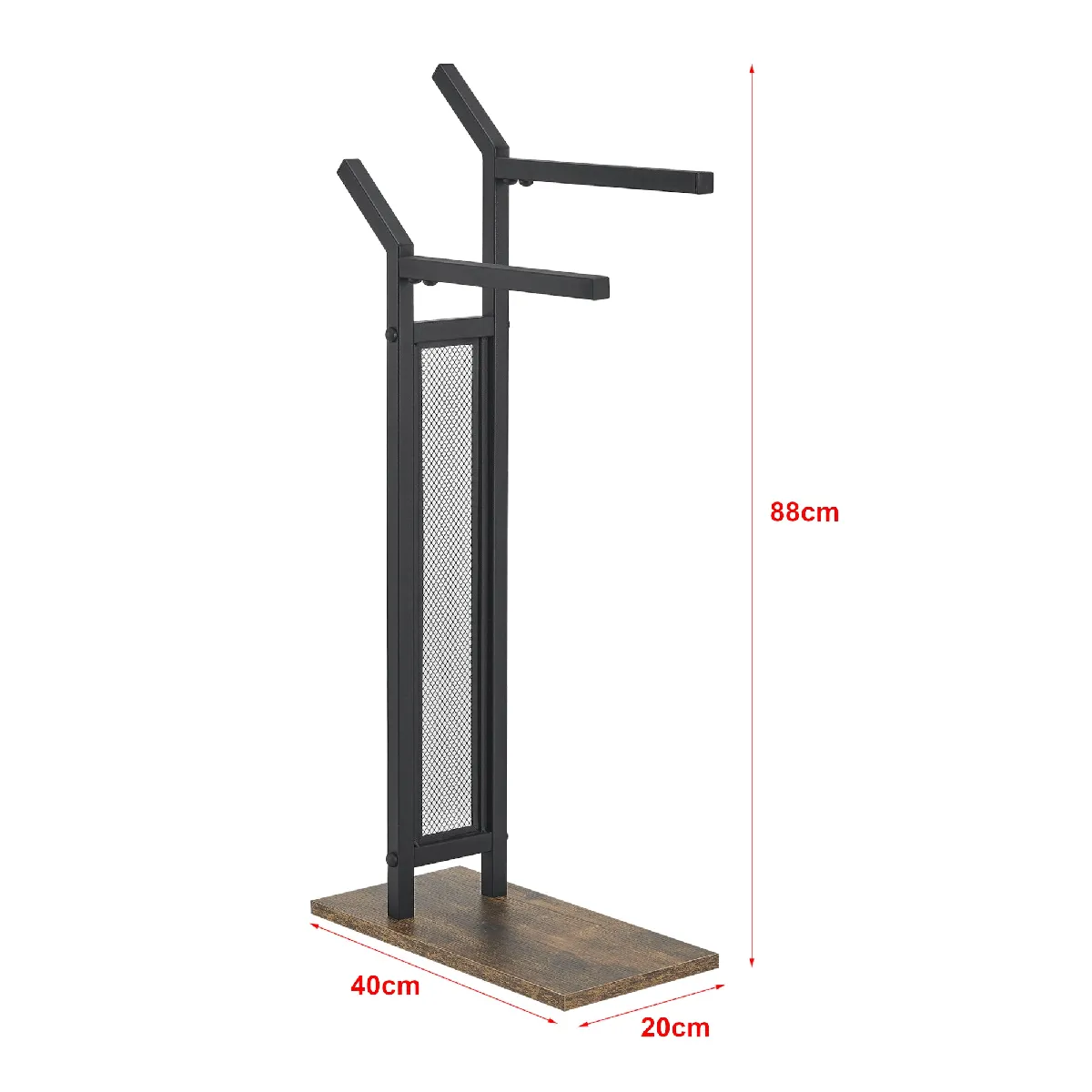 Helloshop26 Porte-serviettes Telavi acier MDF