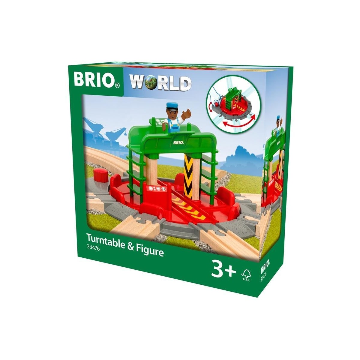 Brio 33476 Vändskiva Och Figur