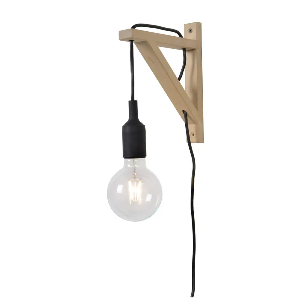 Lucide wandlamp Fix Wall - zwart
