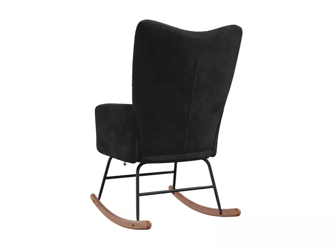 Chaise à bascule Noir Velours
