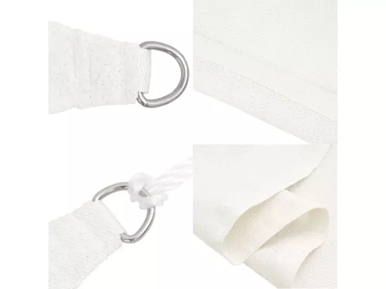 Voile d'ombrage 160 g/m² Blanc 5x8 m PEHD