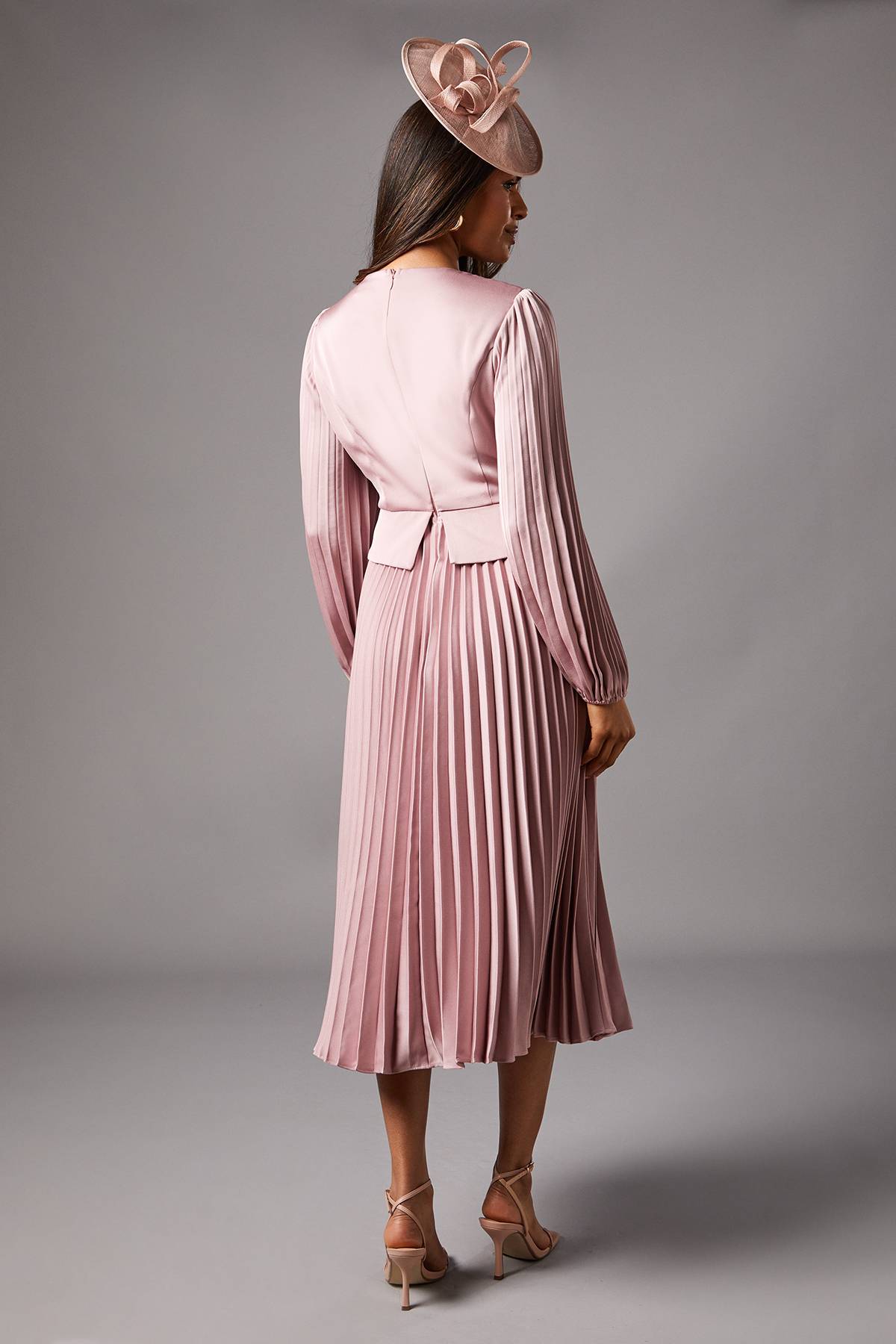 Coast Robe Midi à Jupe Plissée Petite