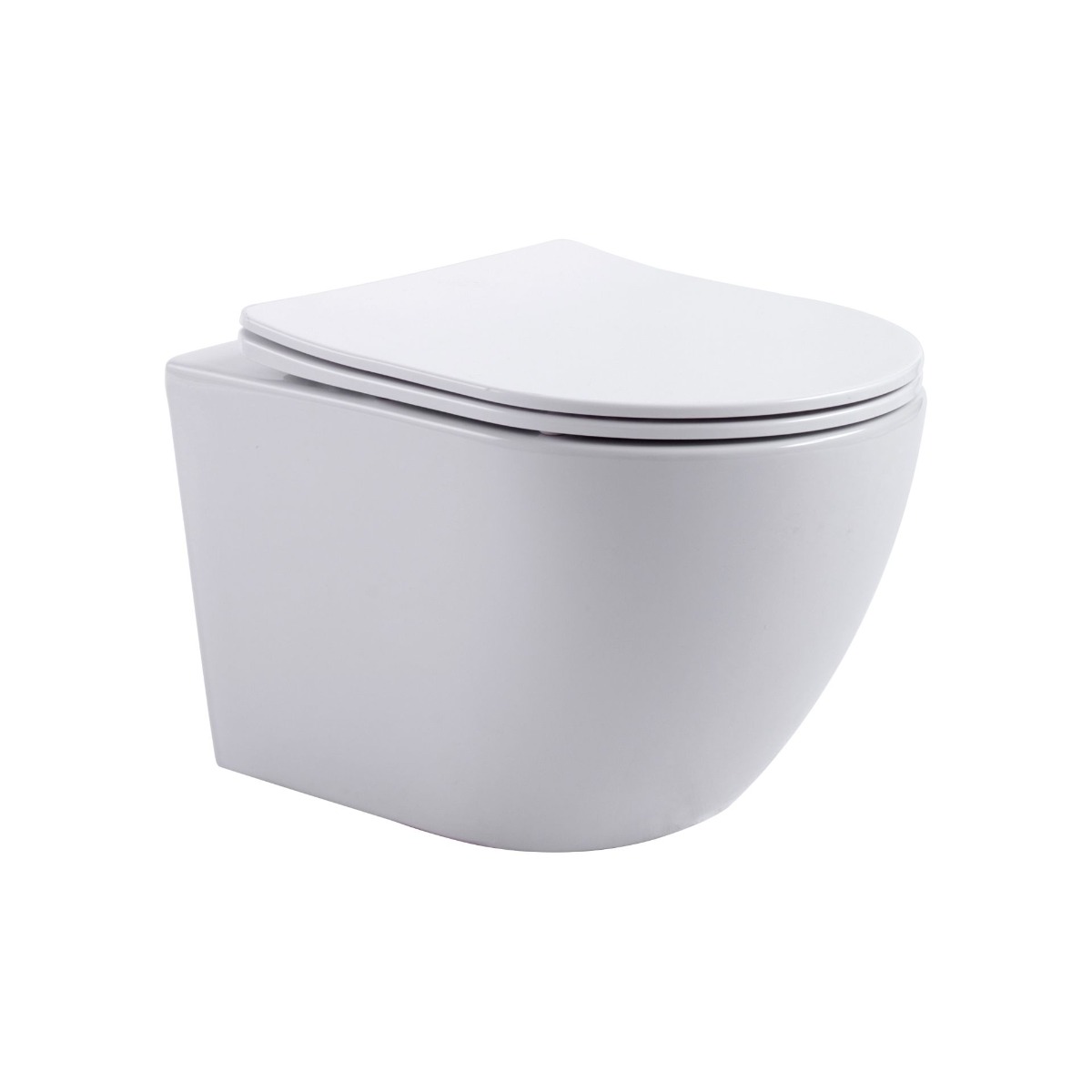 Sanigoods Cyclona compact randloos hangtoilet met tornado flush en zitting wit glans