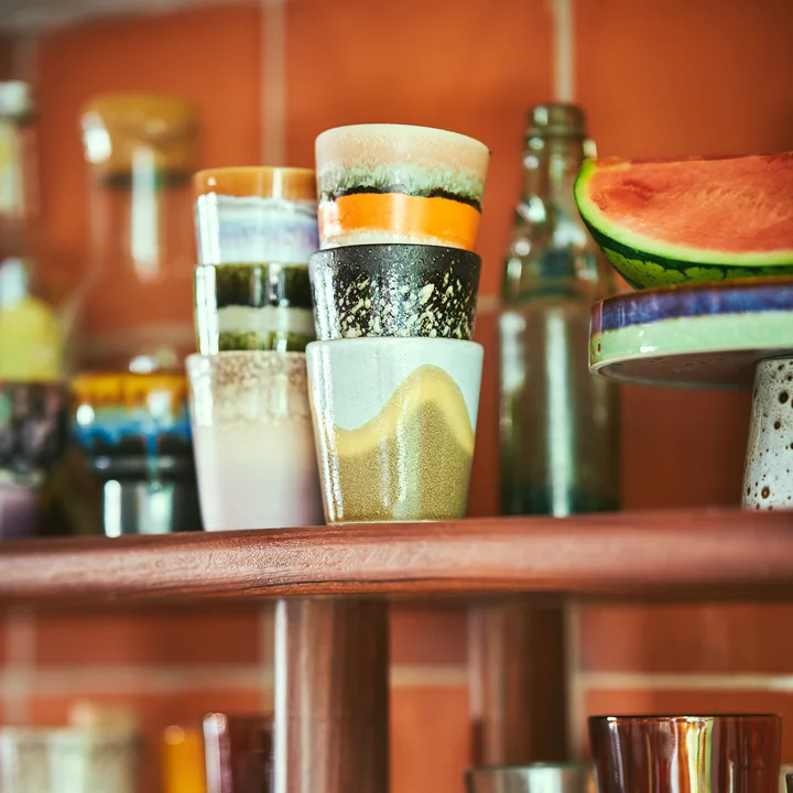 HKliving - 70's Kaffeebecher, moss