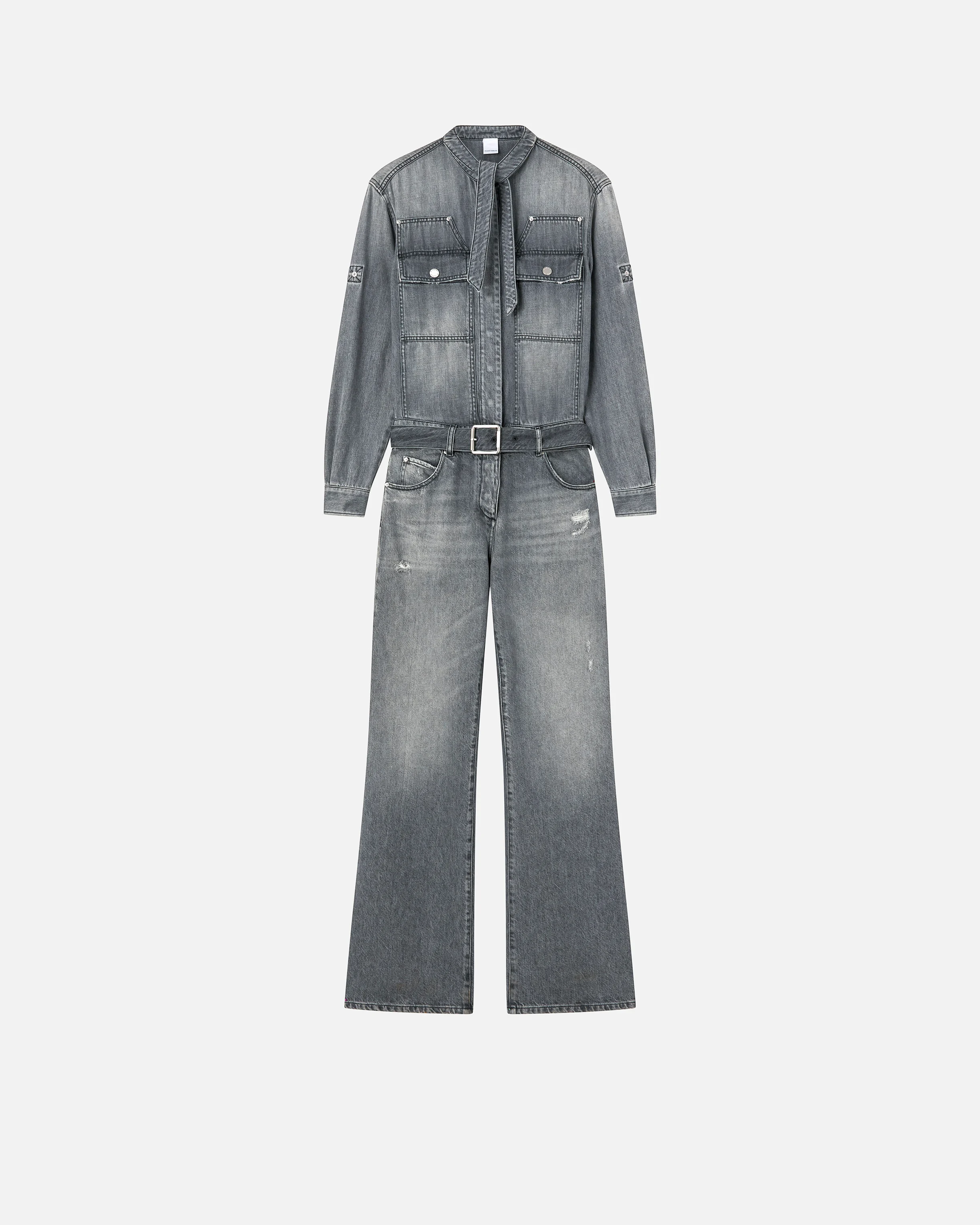 Combinaison en denim | Gris