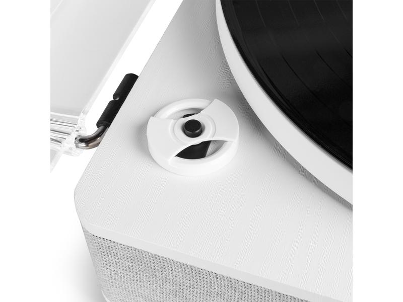 Fenton Plattenspieler mit Bluetooth RP162 Weiss Retro Plattenspieler mit Bluetooth, USB-Player und Umwandlungsmöglichkeit für Schallplatten