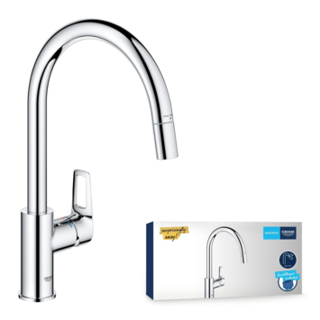 Grohe keukenkraan Start Loop hoge C-uitloop uitrekbaar chroom