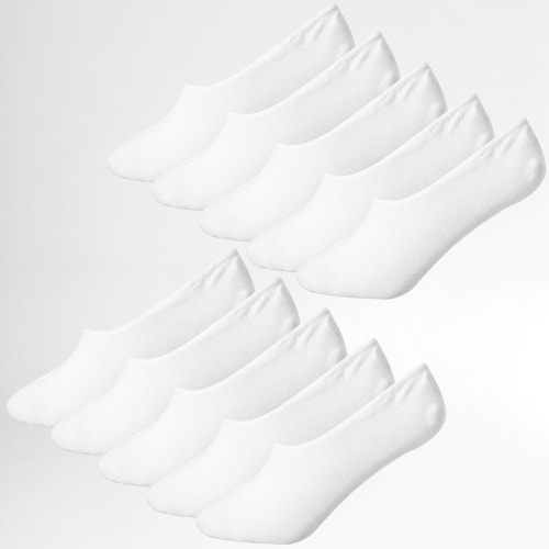 Lot De 10 Paires De Chaussettes Basses Basic 12192330 Blanc