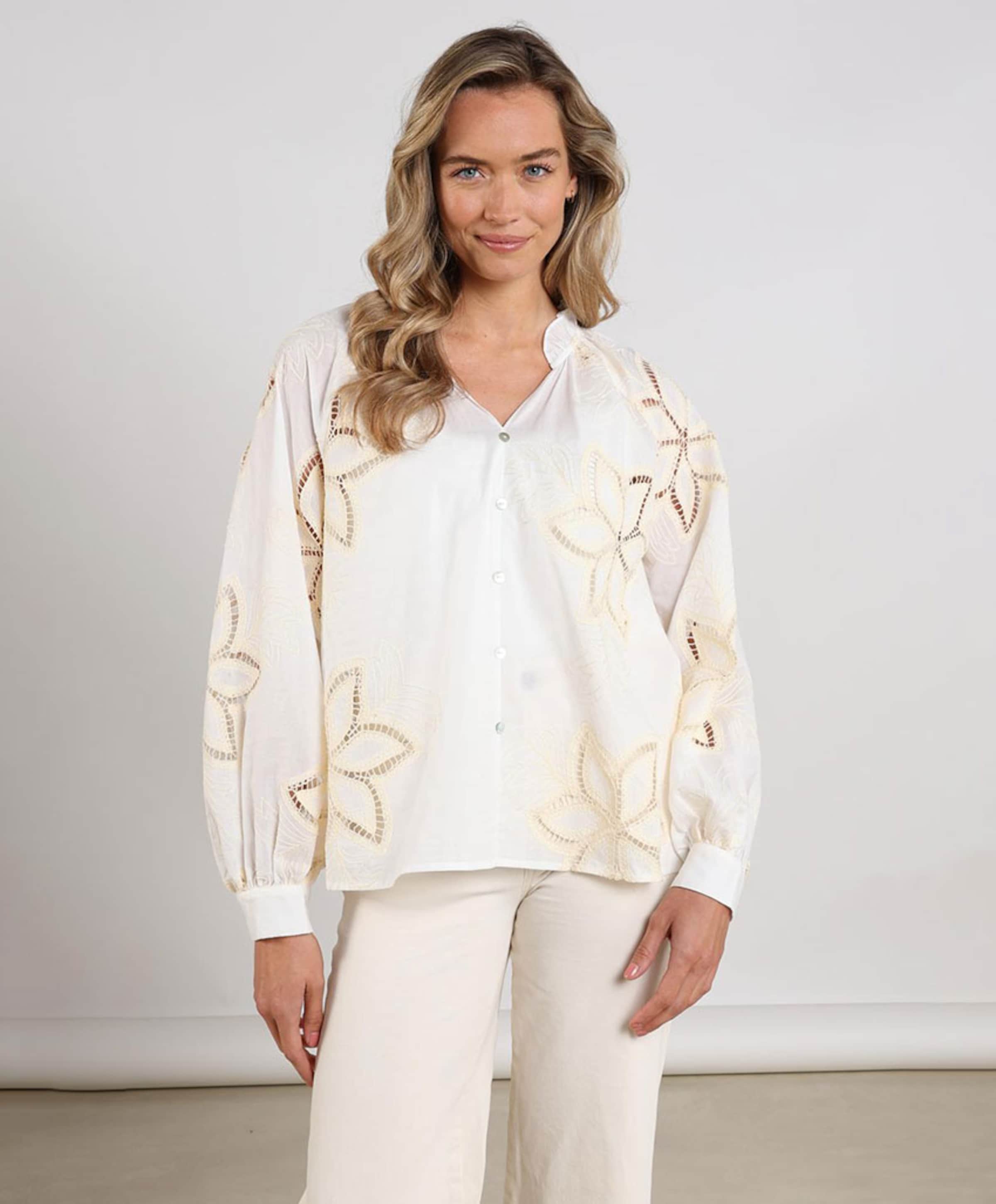 Nukus Dames blouse ecru