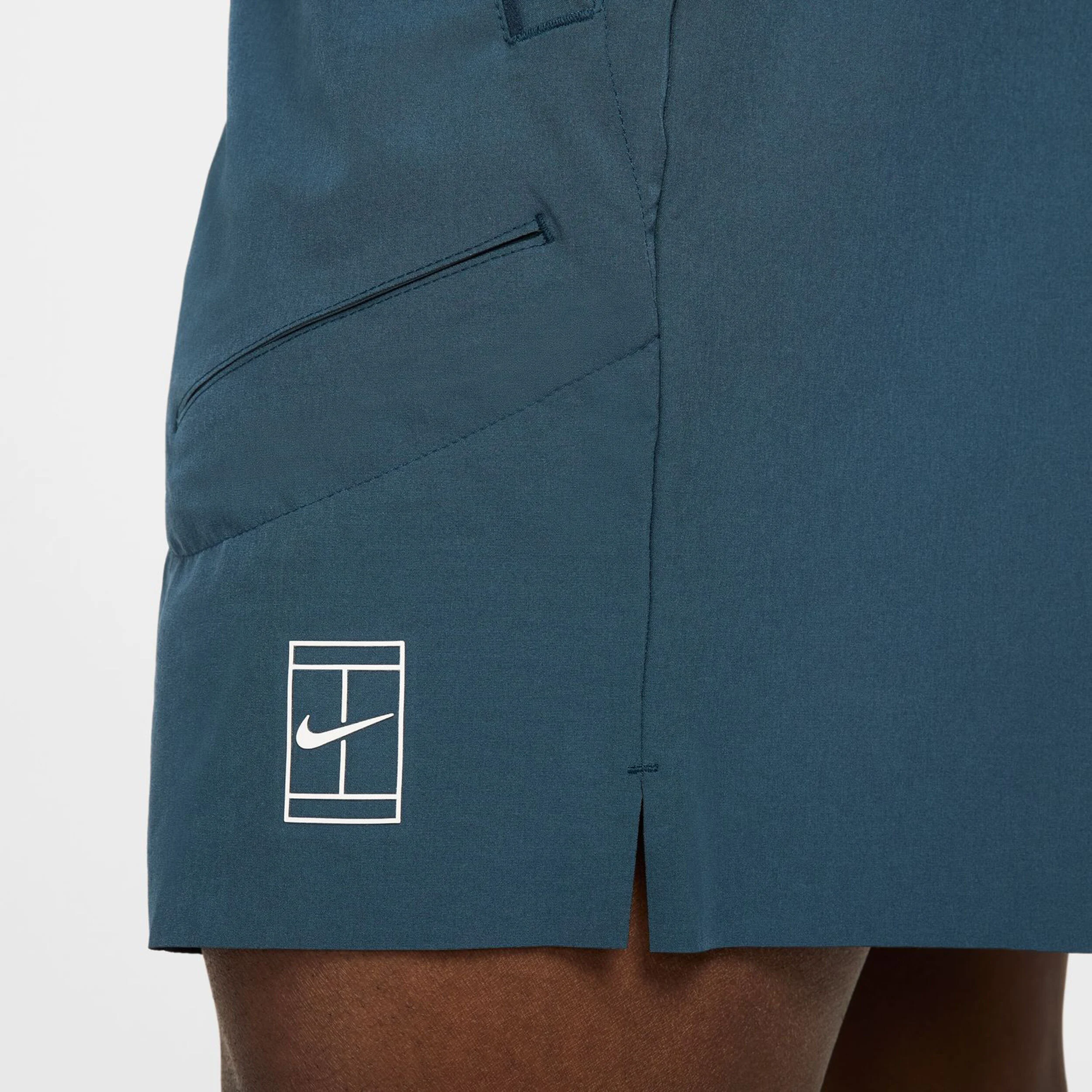 Nike Court Dri-Fit Advantage 6in Shorts Hommes - Bleu Foncé , Blanc