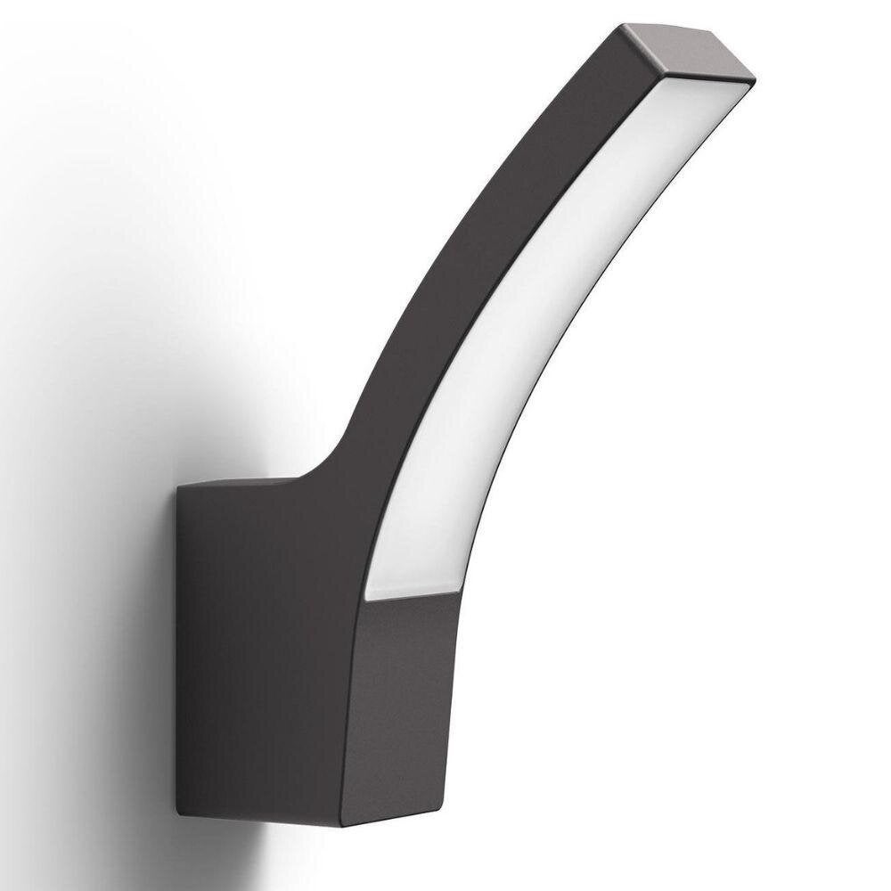 LED wandlamp Splay in antraciet en wit, 3,8W, 800lm, IP44 met bewegingsmelder