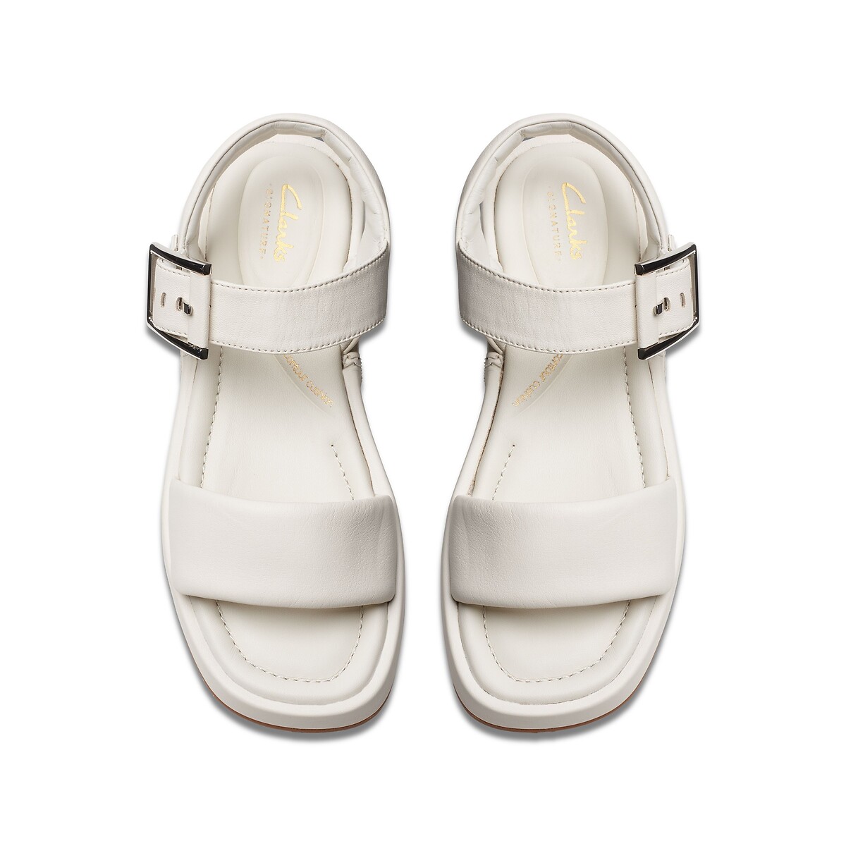 CLARKS<br>Sandálias de couro com tira Alda