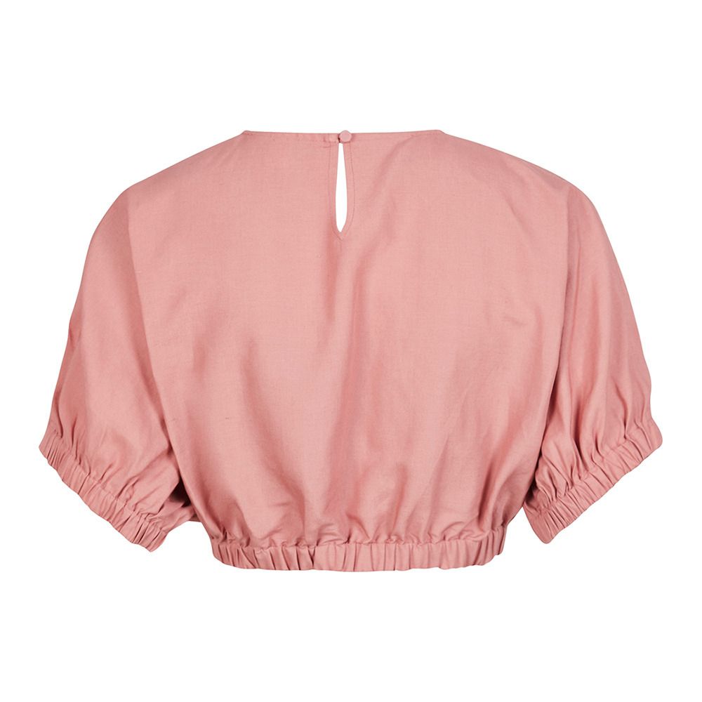 O'Neill TIDDA WOVEN - Crop top Femme ash rose
