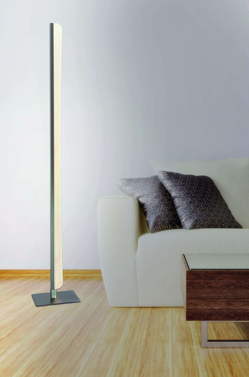 LED-Stehleuchte BONES 2 - Chrom - 125 cm