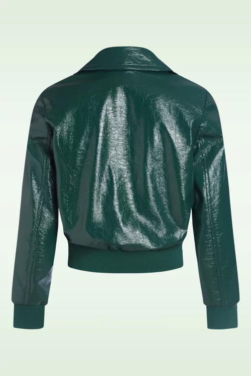 King Louie Isa Shine jacket in libel groen