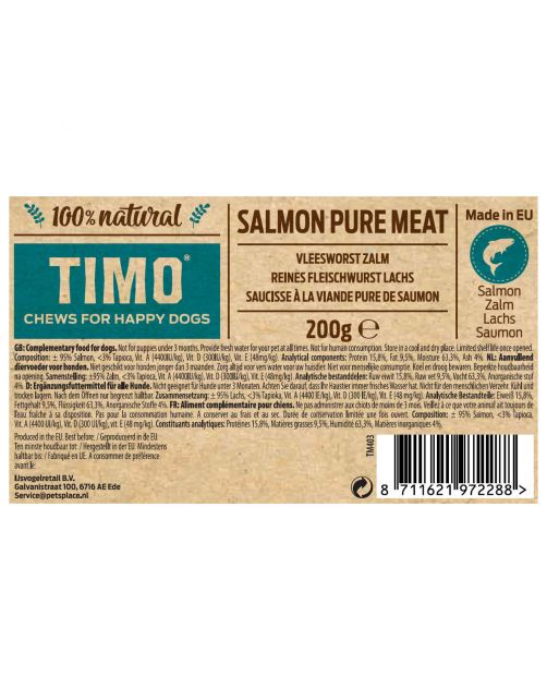 Timo Vleesworst Zalm - Hondensnacks