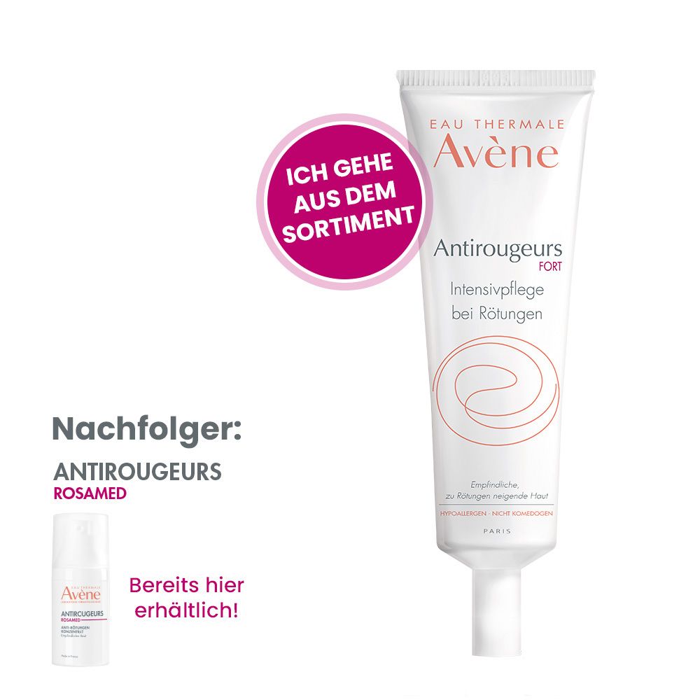 Avène Antirougeurs Fort Intensivpflege Creme 30ml reduziert Rötungen sichtbar