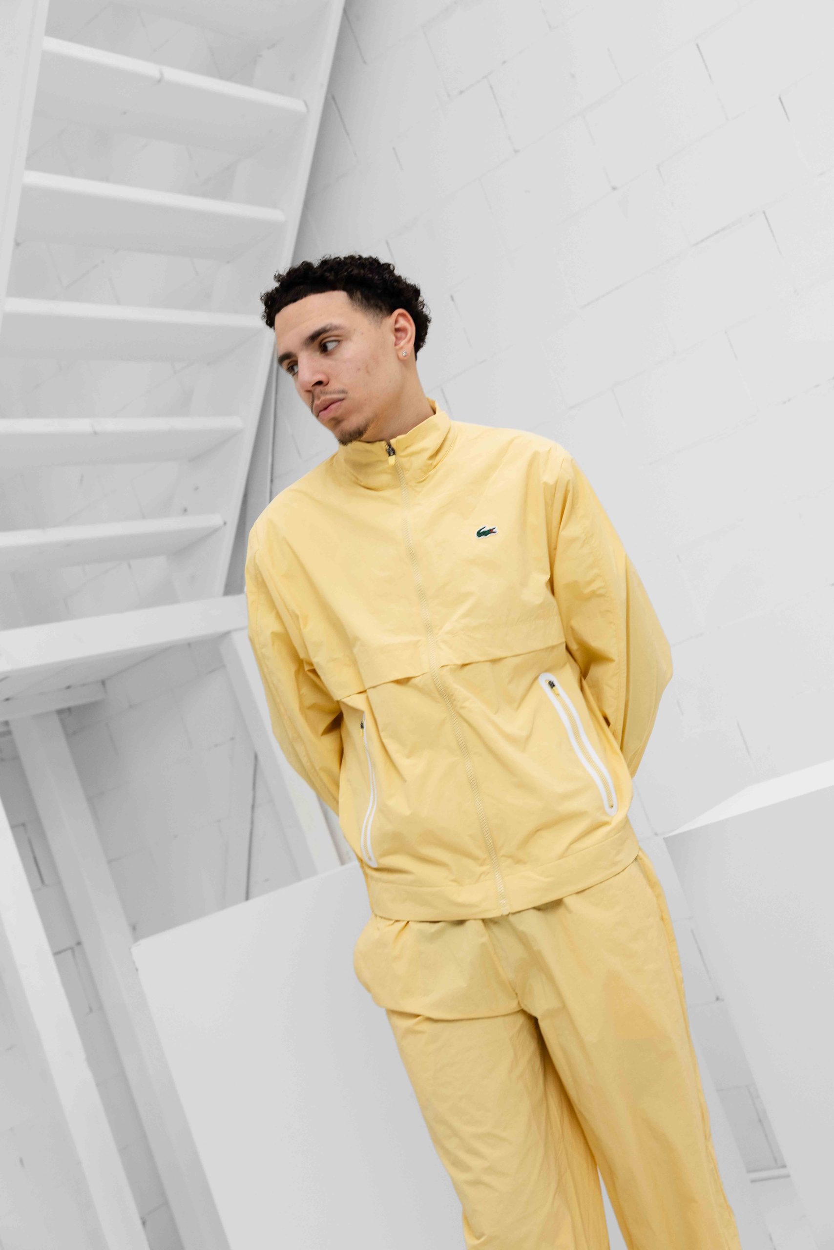 Lacoste Tennis x Novak Djokovic  Trainingspak Heren Geel