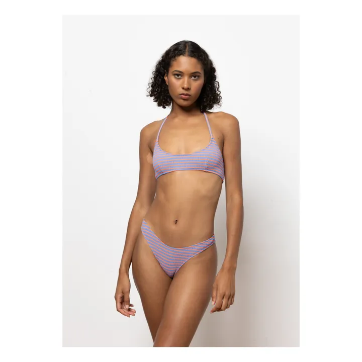 Caro luna Maillot 2 Pièces Olivia Seersucker | Lavande