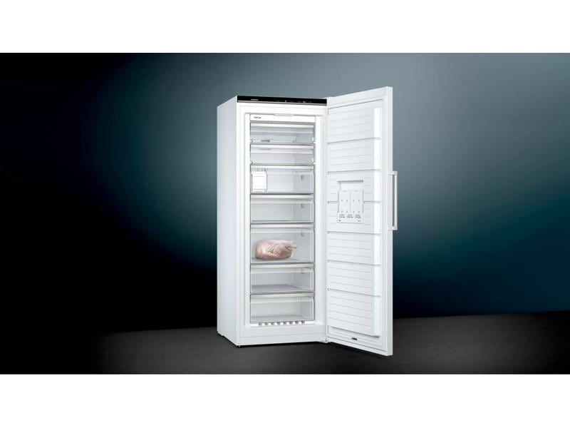 Siemens Gefrierschrank iQ500 GS54NAWCV Rechts/Wechselbar Freistehender Gefrierschrank mit LED-Beleuchtung