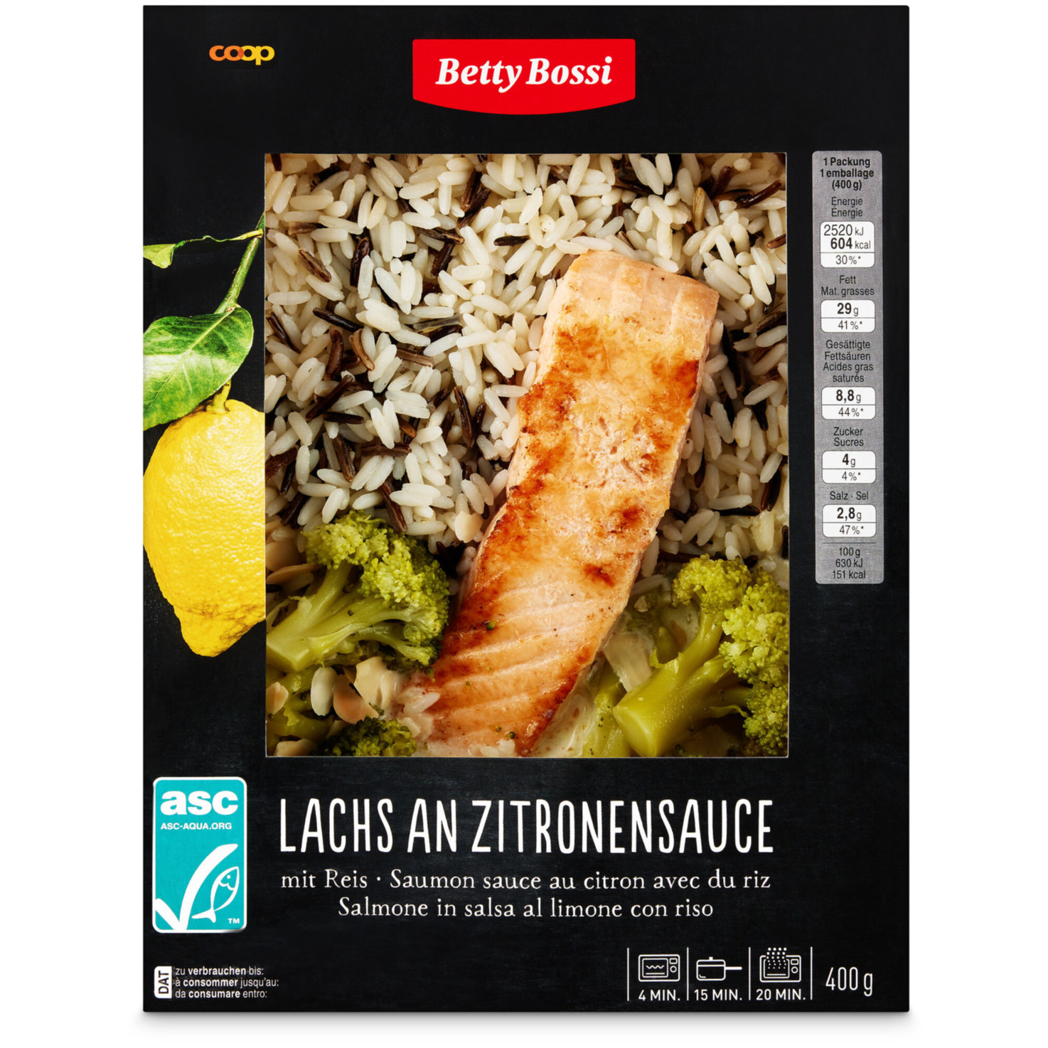 Betty Bossi Lachs ASC Zitronen