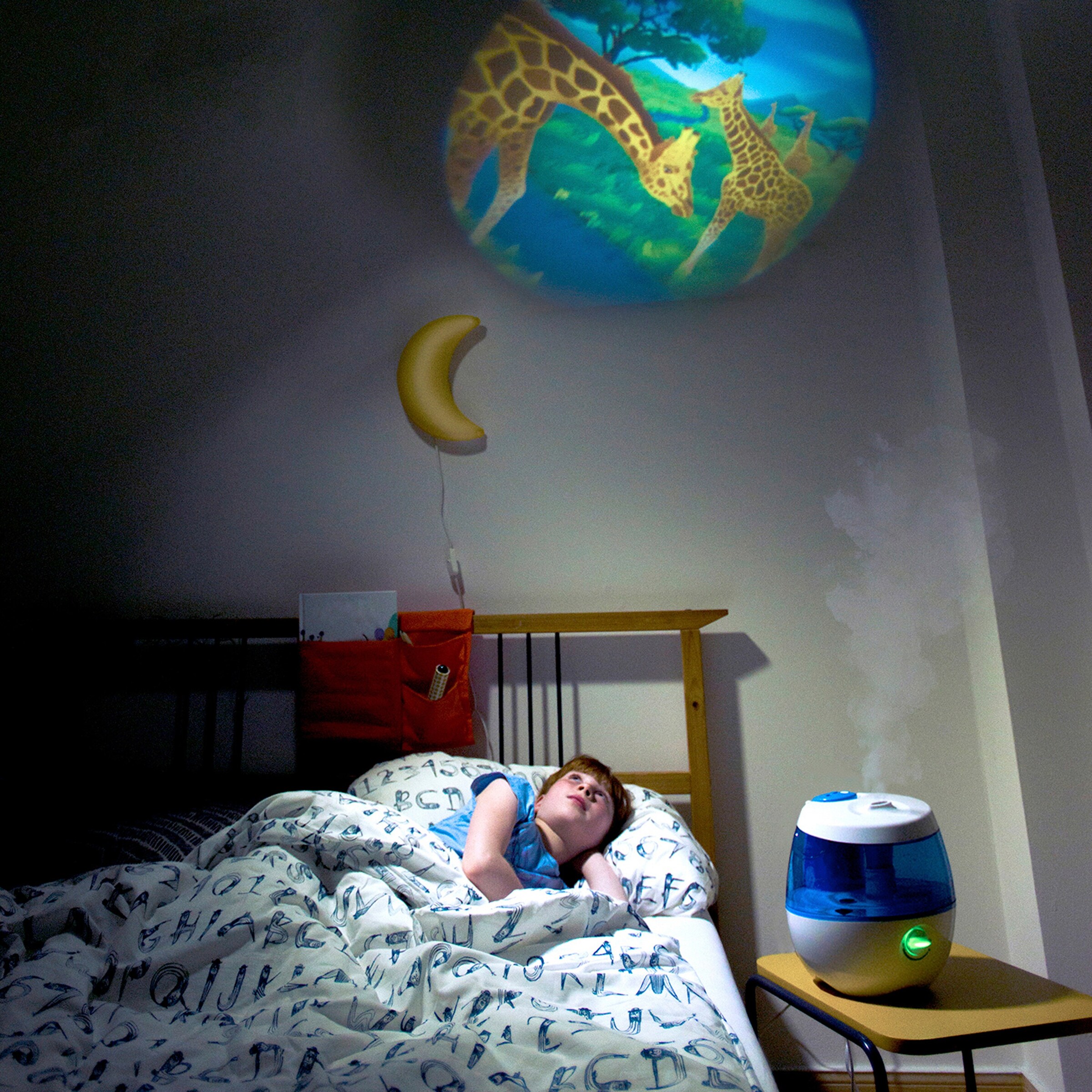 Wick Ultraschall Luftbefeuchter mit Lichtprojektion SweetDreams 2 in 1