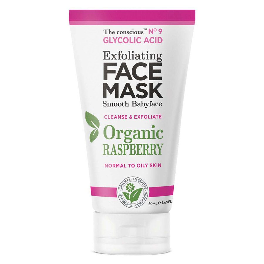 Biovène The Conscious Glycolic Acid Exfoliating Face Mask Organic Raspberry 50ml