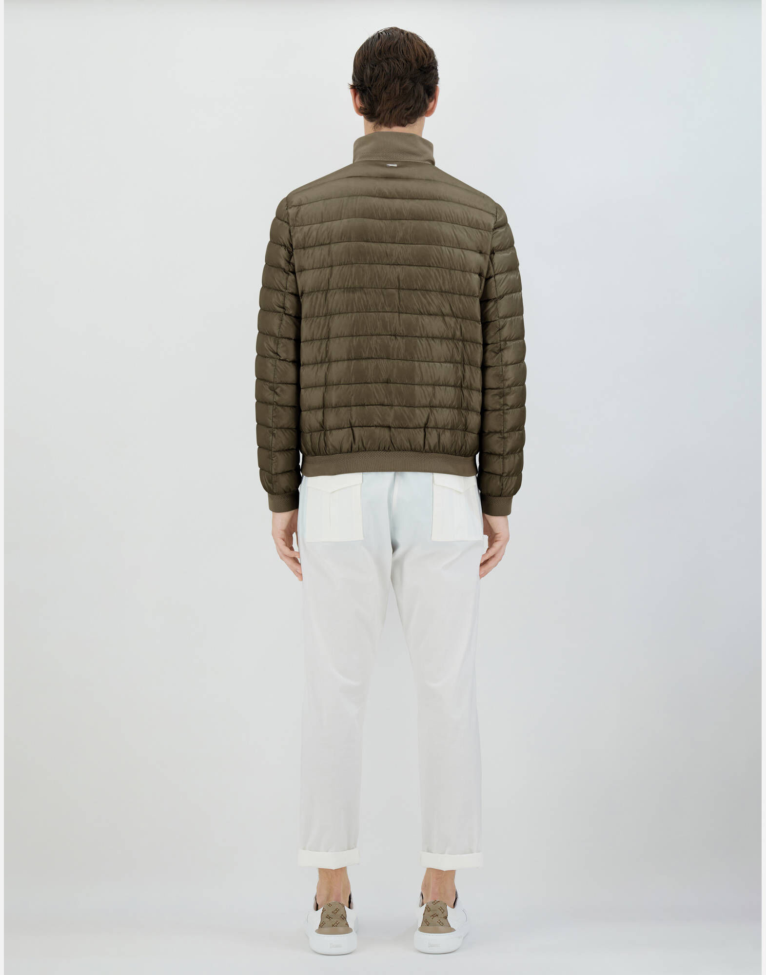 Herno| Herren Bomber-Steppjacke mit Daunen