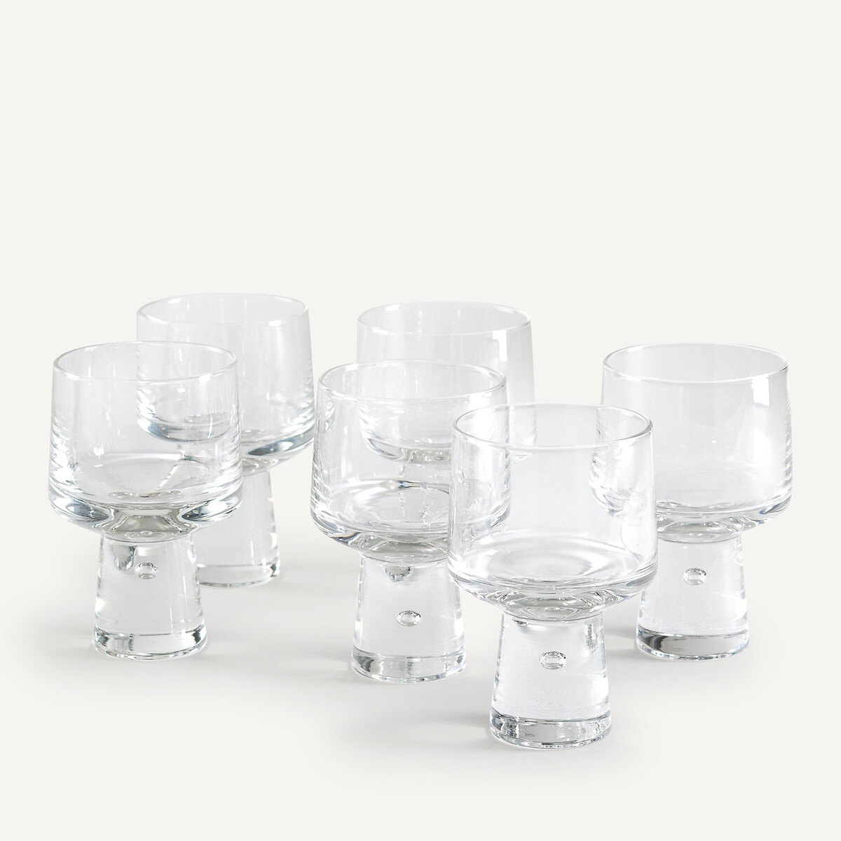 AM.PM<br>Conjunto de 6 taças de vinho A-line, Albédo