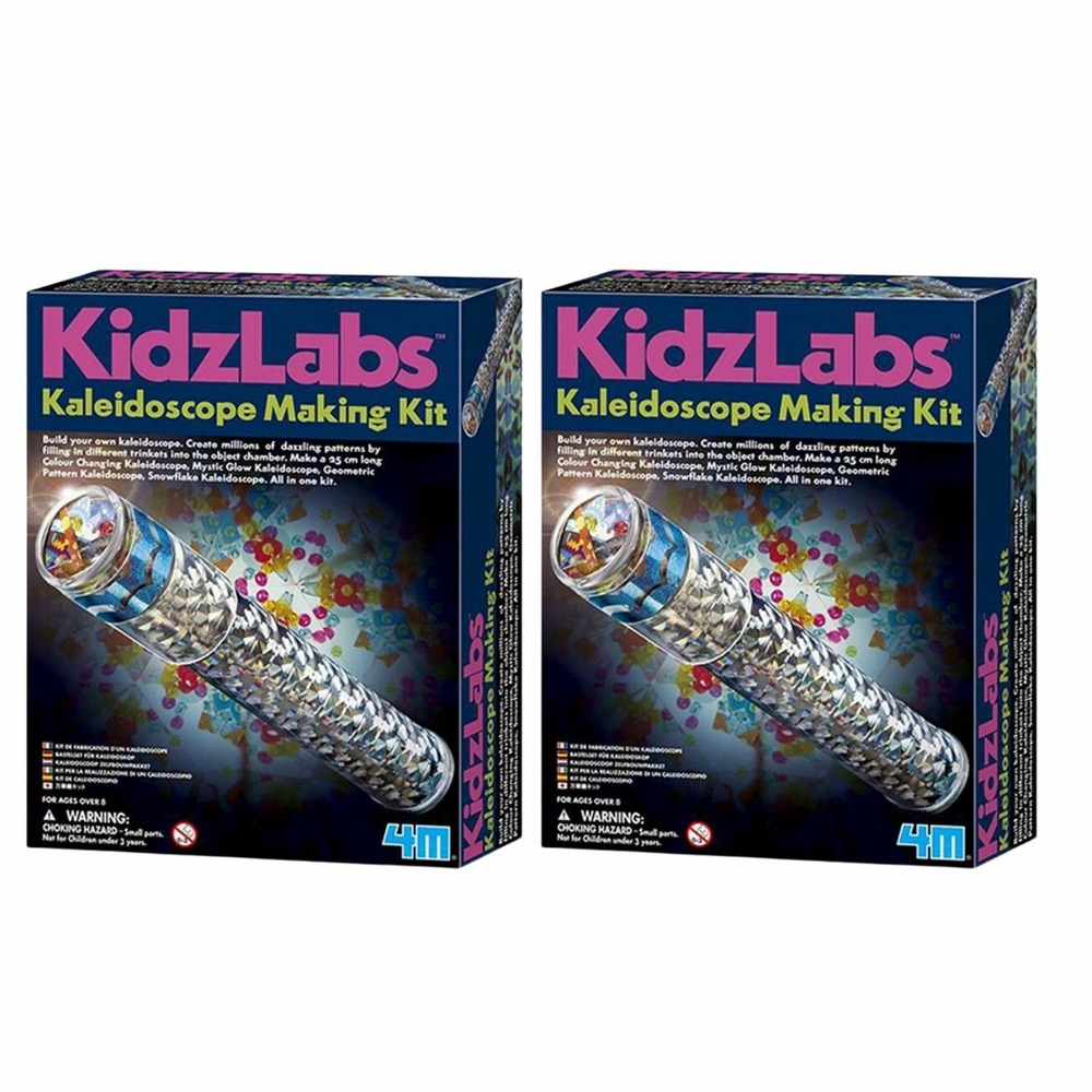 2 kits de fabrication kaléidoscope - découverte de la science