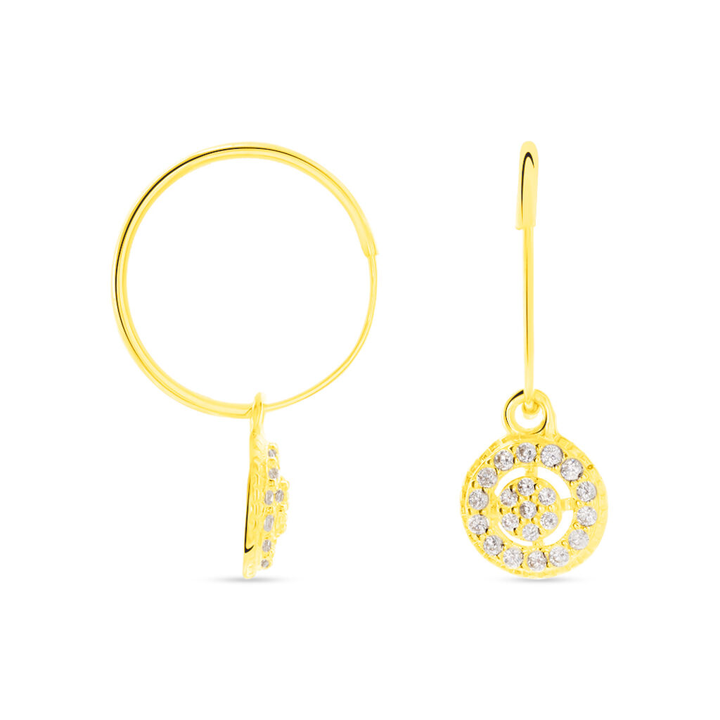 Créoles Lulu Or Jaune Oxyde