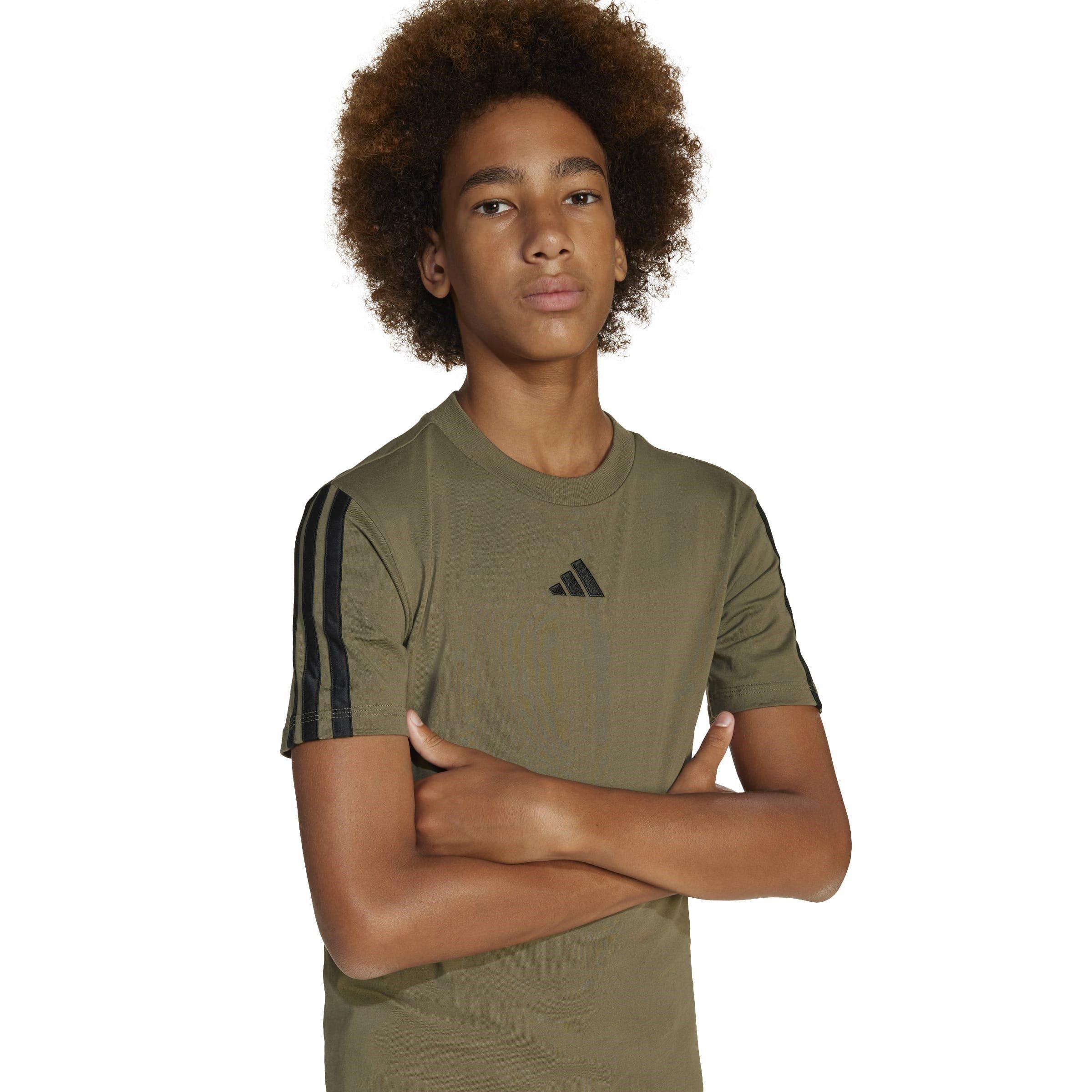 adidas 3 Stripe Essentials T-Shirt Junior