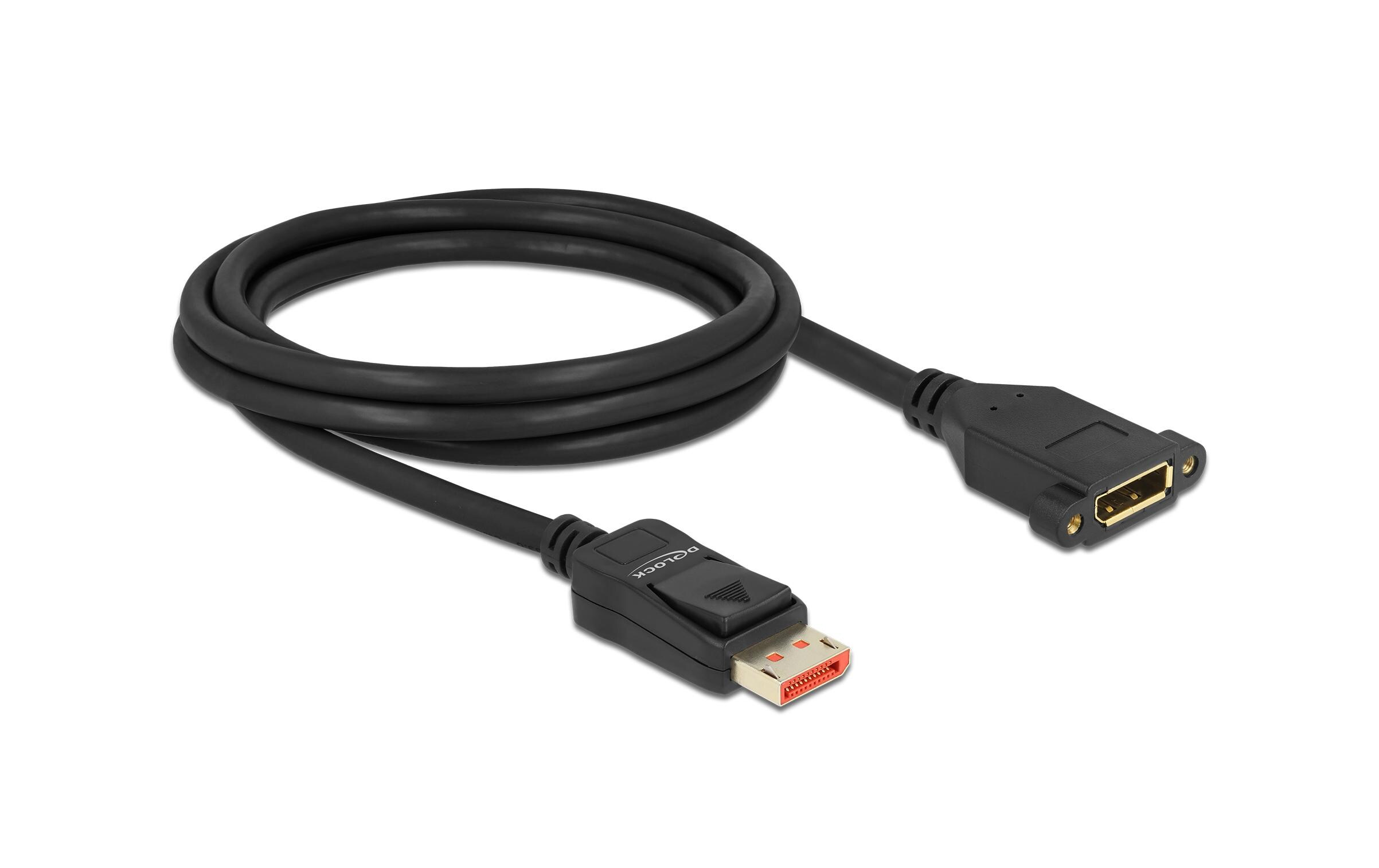 Verlängerungskabel zum Einbau DisplayPort - DisplayPort, 2 mDisplayPort Verlängerungskabel zum Einbau 8K 60 Hz 2 m