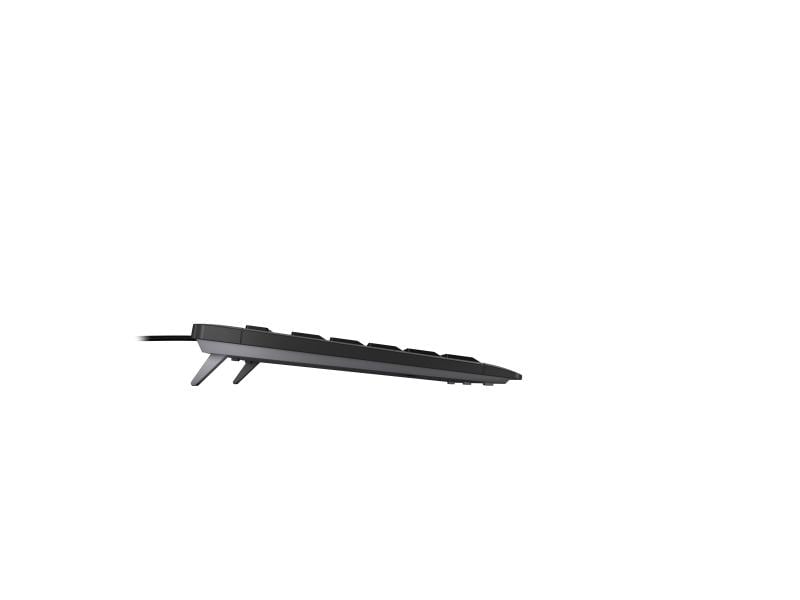 Cherry Tastatur Stream CH-Layout Schwarz Schlanke Tastatur mit flüsterleisem Tastenanschlag