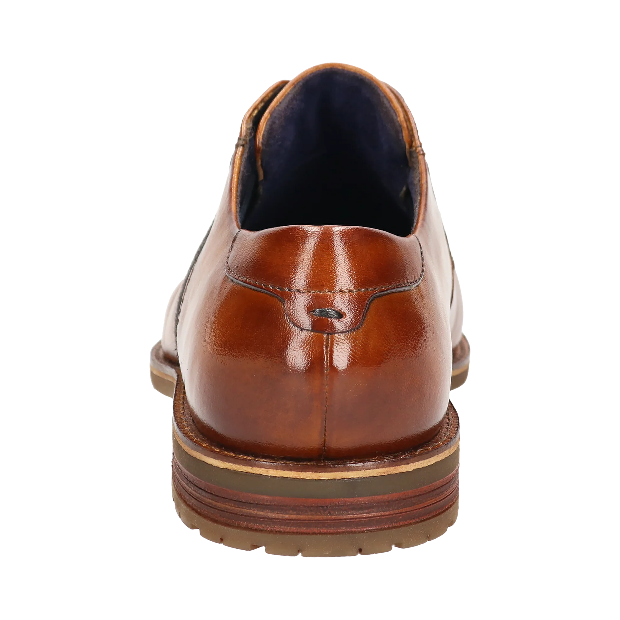 Leder Business Schnürer cognac