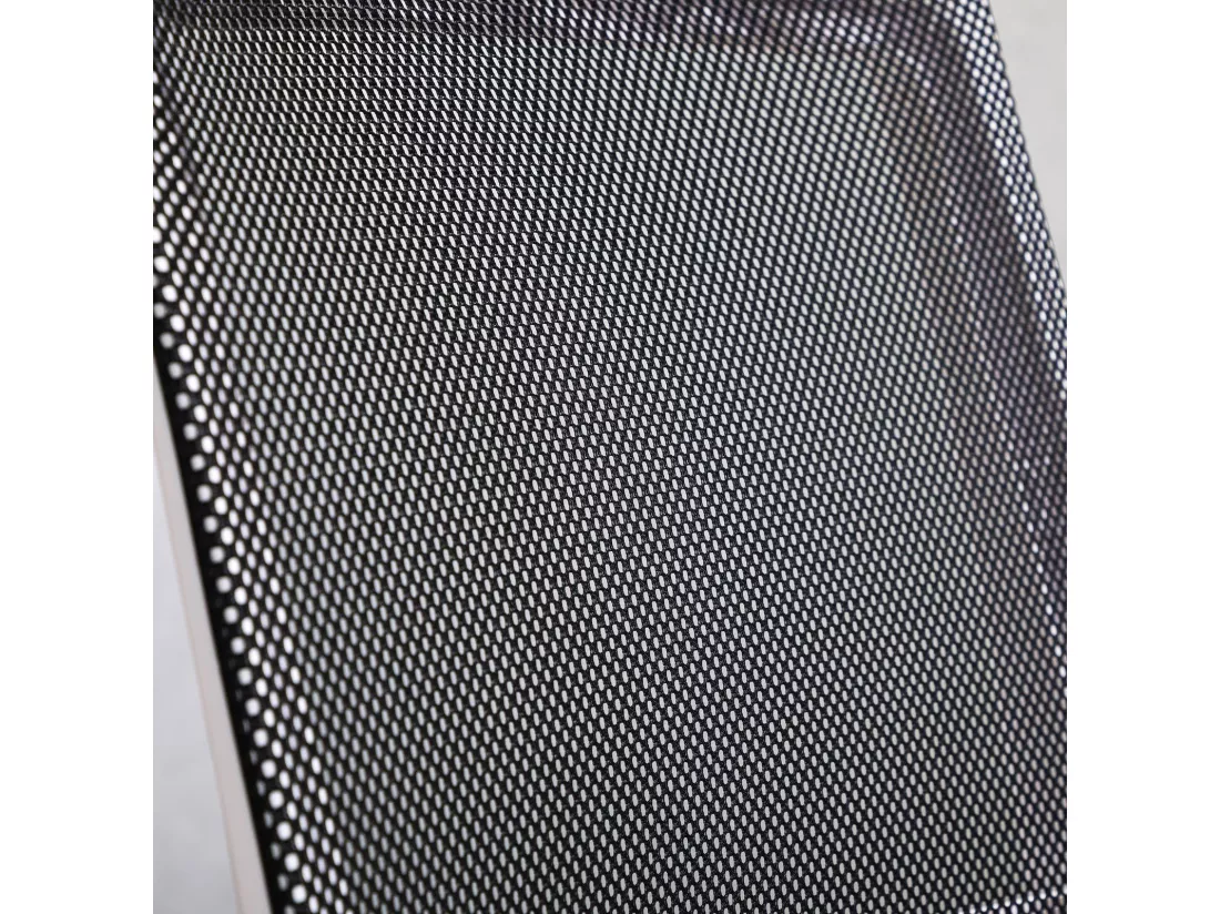 Chaise de bureau PERTH, Pivotante et réglable en hauteur, Tissu mesh, Avec accoudoirs, Noir