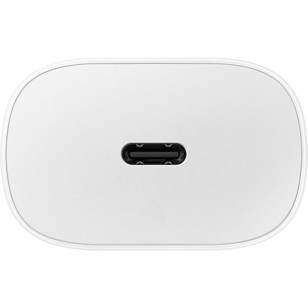Chargeur pour téléphone mobile Samsung Chargeur secteur RAPIDE 25W port USB C Blanc