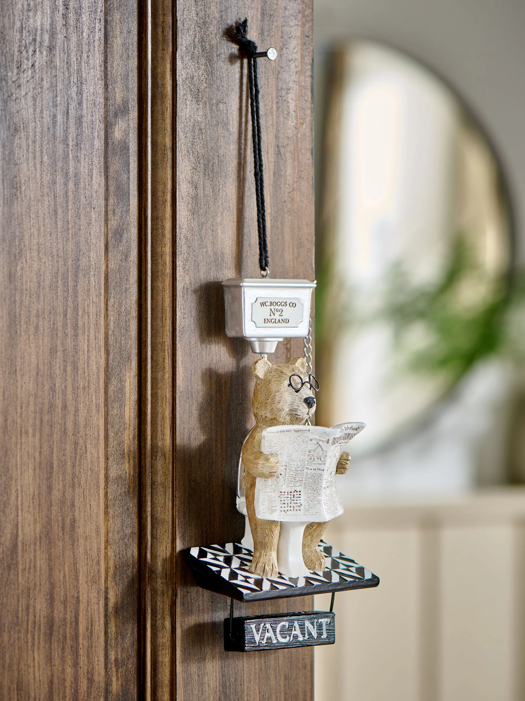 Bertie de Beer op het Toilet hangdecoratie