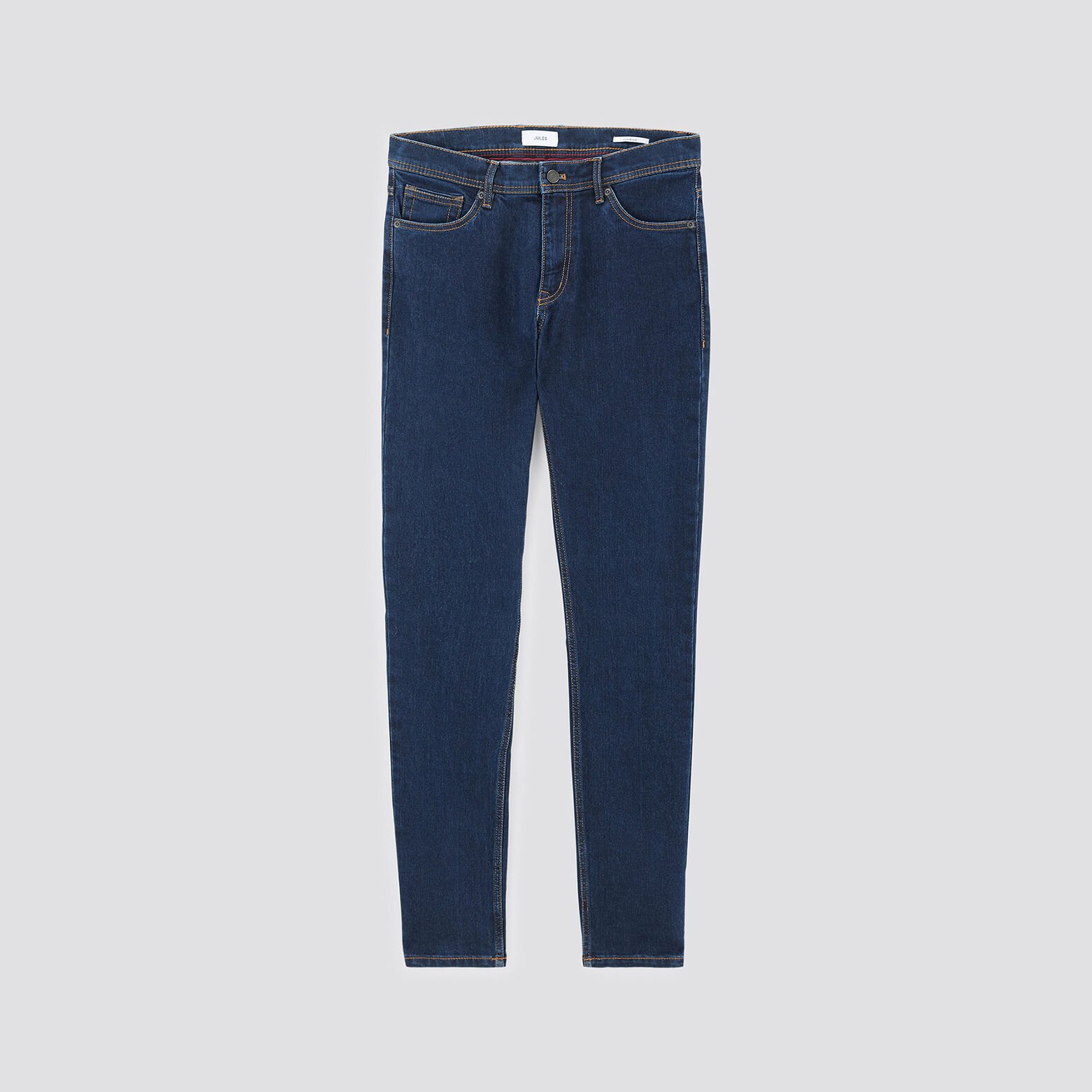 Jean slim en coton et polyester recyclés Bleu