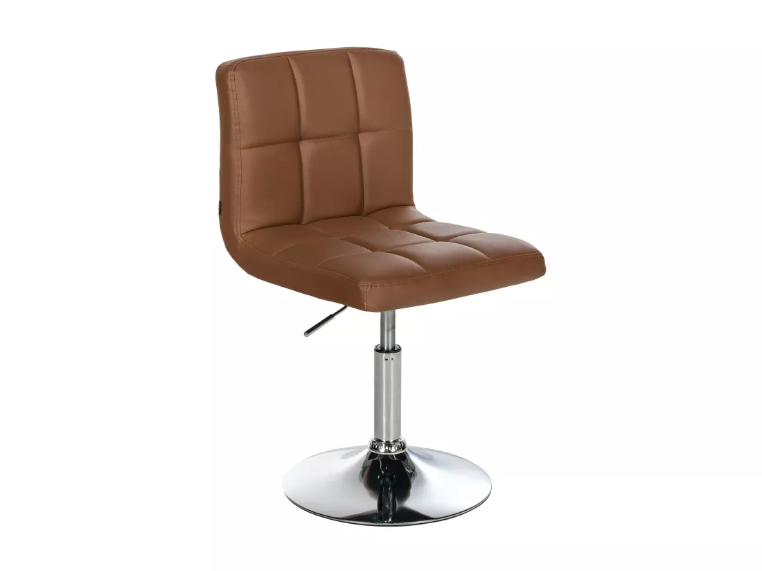 Chaise gondole - Similicuir & Noir - Marron clair - Palma V2
