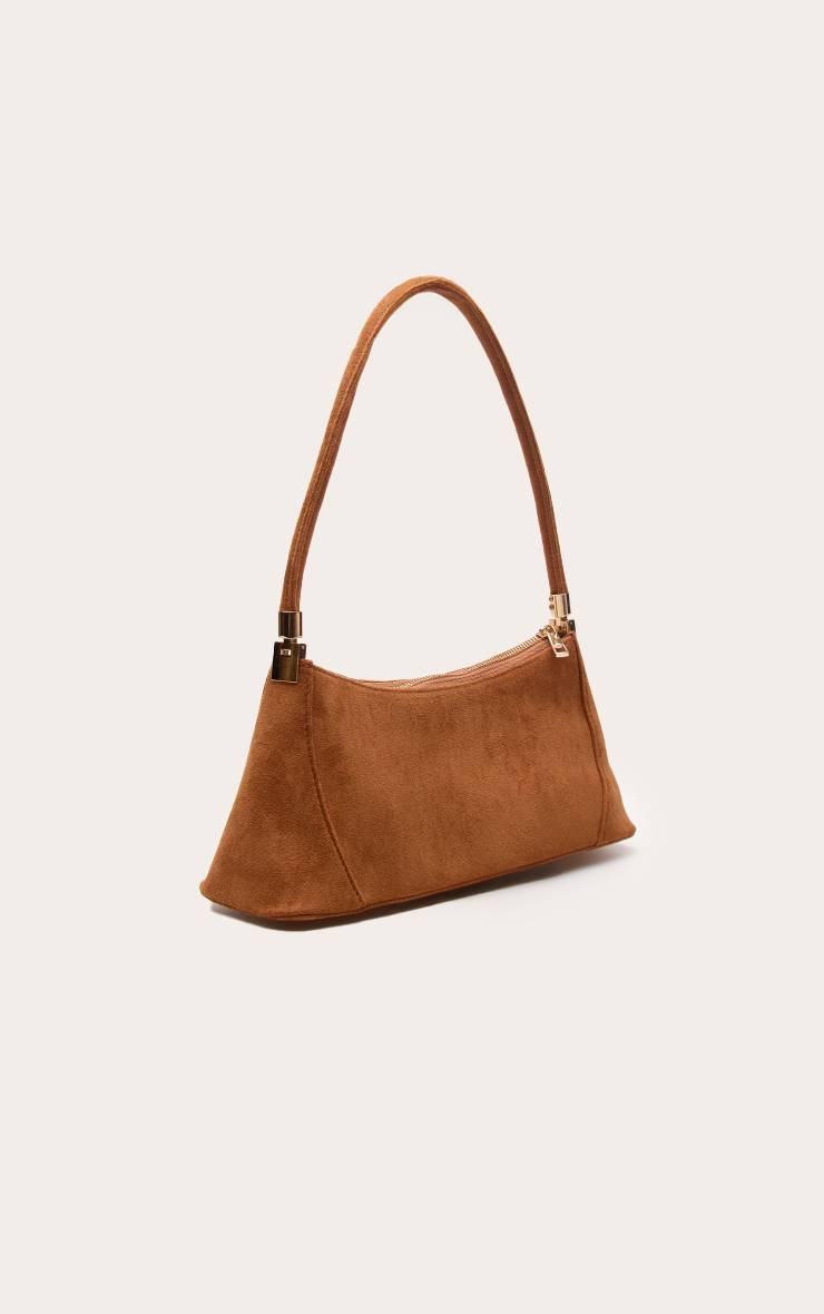 Marron Sac À Bandoulière Structuré En Synthétique Avec Détails De Coutures