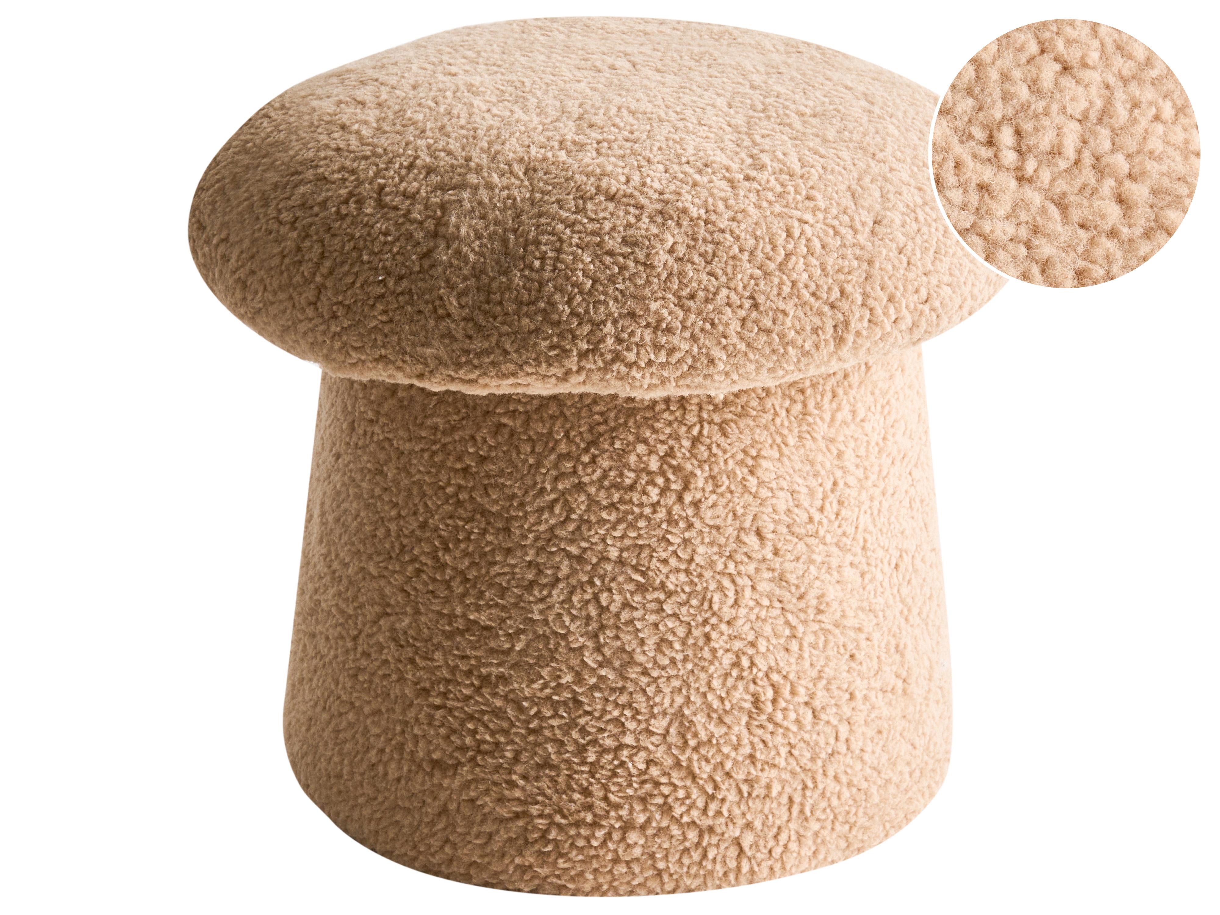 Poef EUFAULA Bouclé Beige
