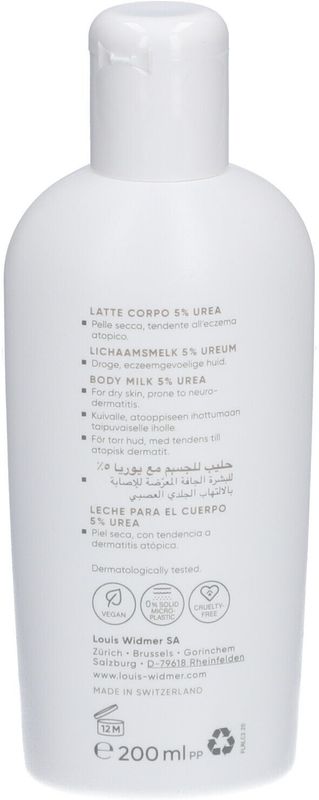 Louis Widmer - Remederm - Lichaamsmelk - 5% Ureum - 200 ML