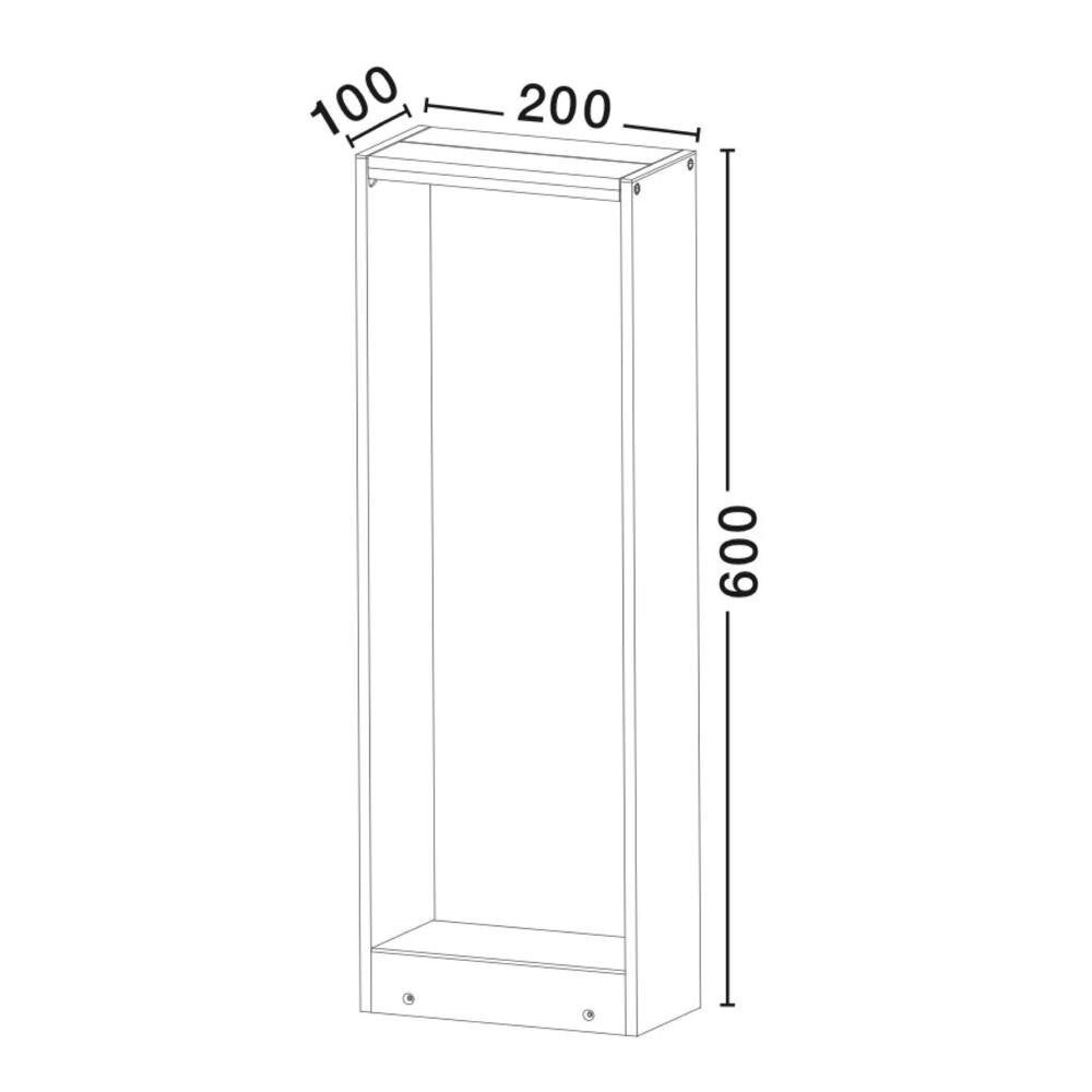 LED-padverlichting Twin in donkergrijs 2x 5W 600lm IP54