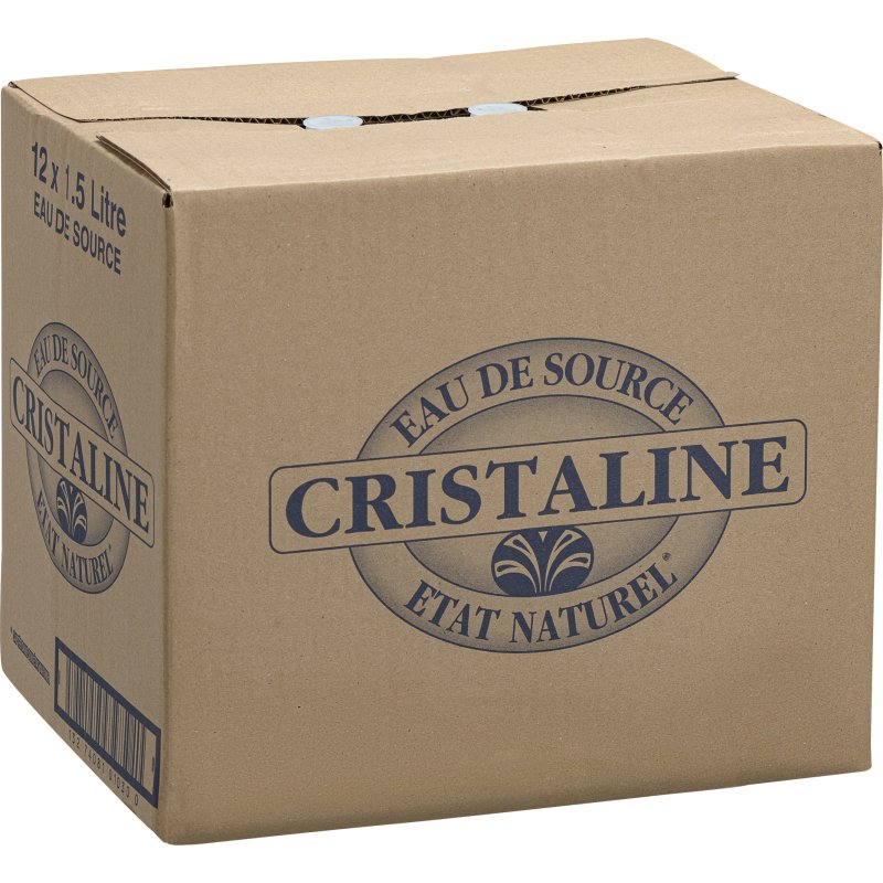 Eau de source Cristaline 1,5 L - 12 bouteilles